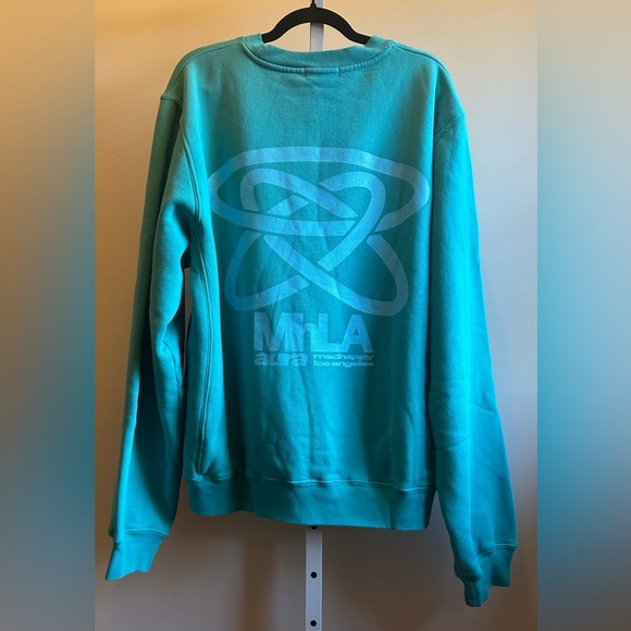 NEW MADHAPPY AURA LOS ANGELES TEAL CREWNECK SZ XL - Picture 3 of 8